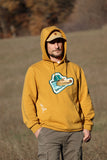 Sweat à capuche / Hoodie Jaune Brodé Croco du Ghetto