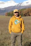 Sweat à capuche / Hoodie Jaune Brodé Croco du Ghetto