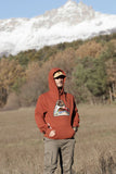 Sweat à capuche / Hoodie Couleur Rouille Brodé Canard Mandarin Smooth Criminal