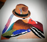 Sweat à capuche / Hoodie Couleur Rouille Brodé Canard Mandarin Smooth Criminal